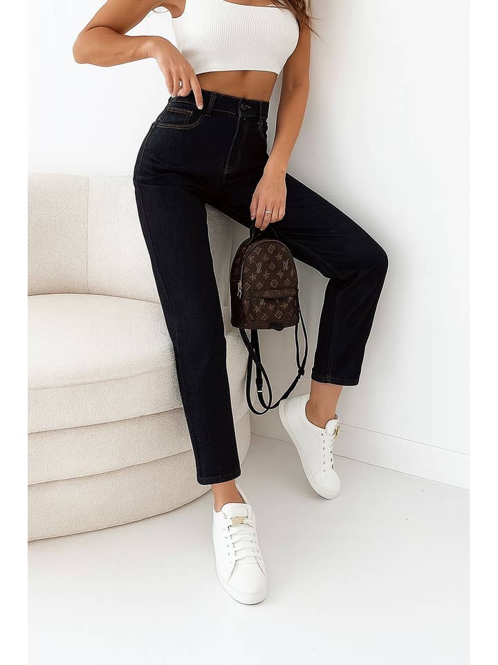 ESTEE BROWN - Wholesale Jeans - Women's - Women's Mom Fit Stretch Jeans2