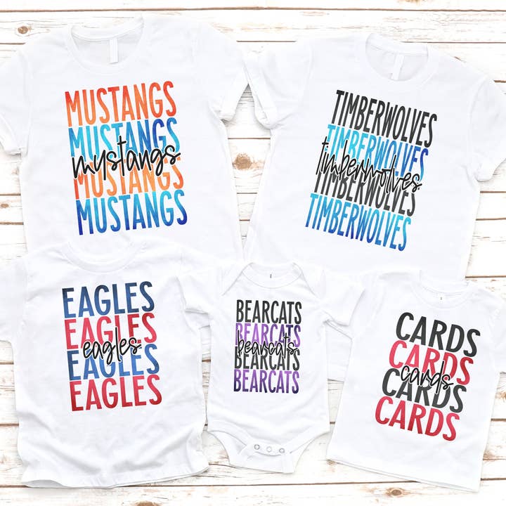 Personalized Stacked Team // TEAM for wholesale by Lucky Llama Creations