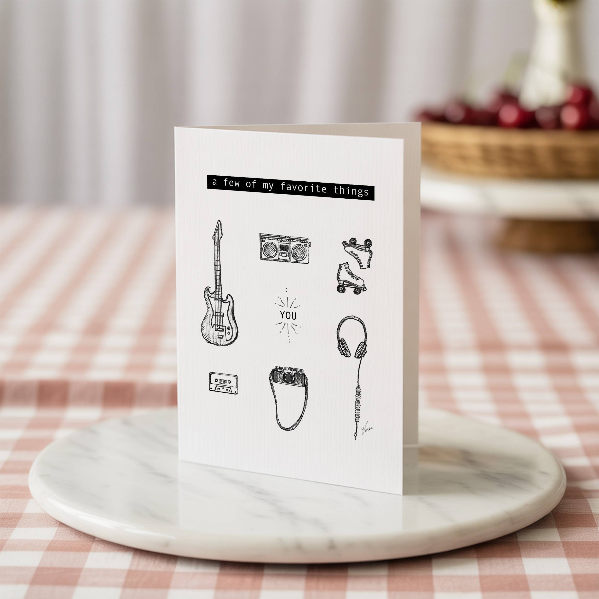 Vanee.ink - Wholesale Stationery/Notecard Set - Favorite Things Notecard