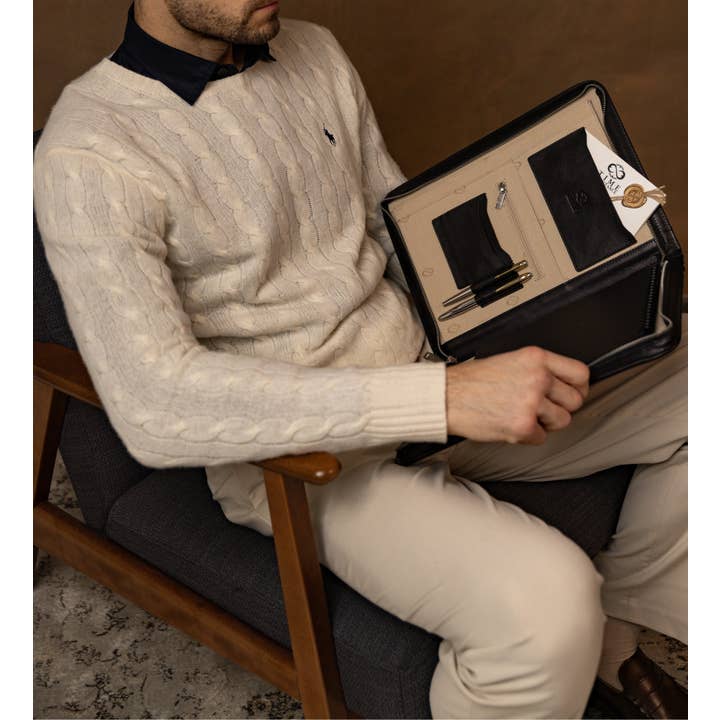 Time Resistance - Wholesale Folders - Leather A4 Documents Folder Organizer - Candide60