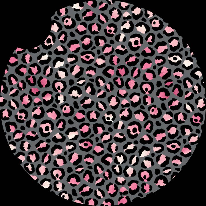 leopard print car coasters for wholesale by KTD DESIGNS