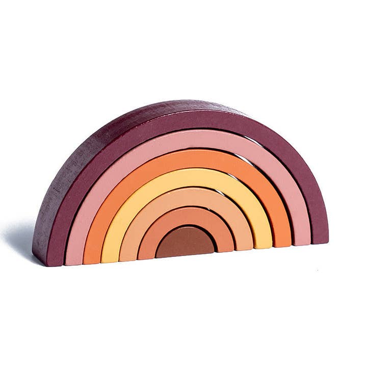 Little Chic Boutique - Venta al por mayor Juegos de construcción - Niños - Bloques de Construcción de Madera en Forma de Arco Iris Juguetes al por Mayor Accesorios para Niños V3823120800002