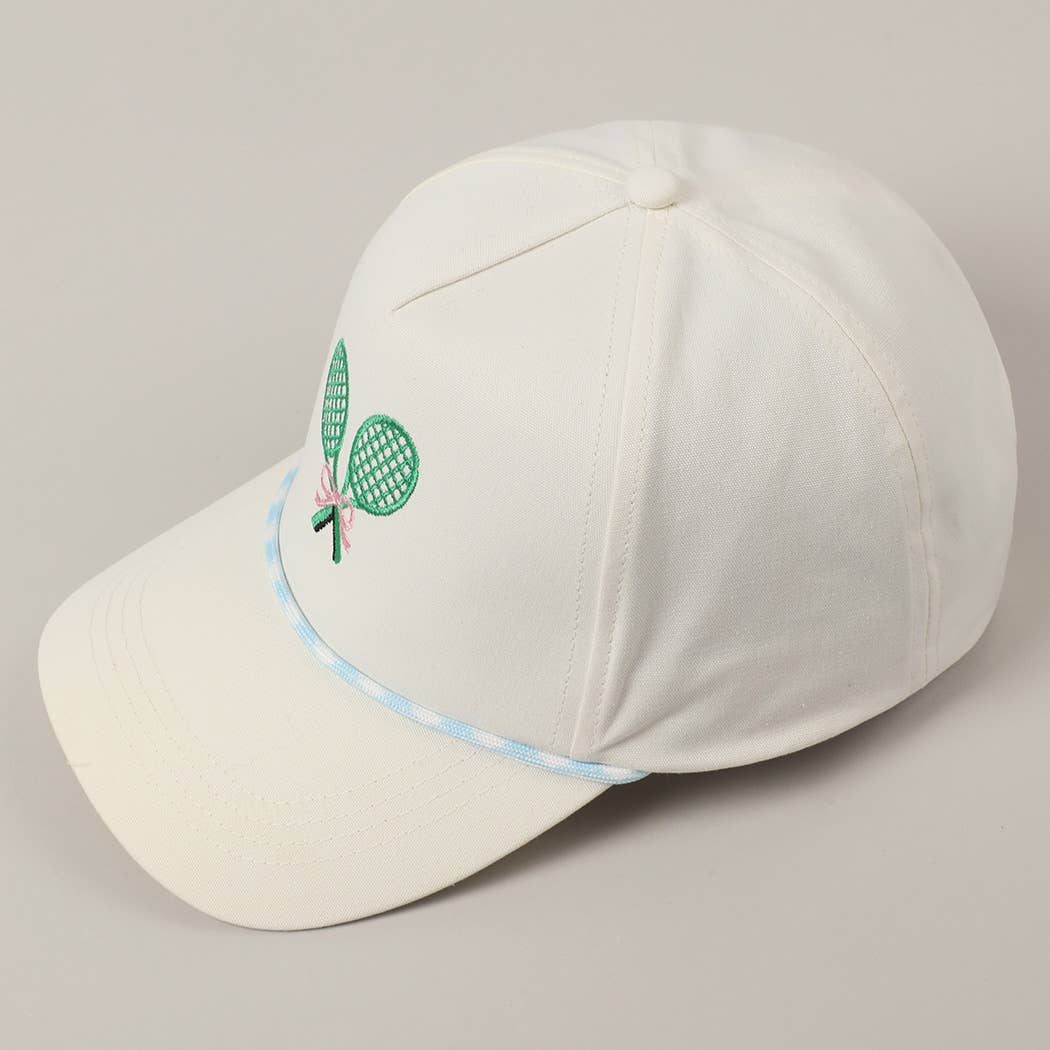 Fashion City – wholesale Truckerkeps – Unisex – Keps med broderade tennisracketar och band6