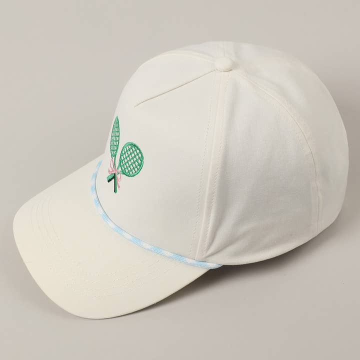 Fashion City – wholesale Truckerkeps – Unisex – Keps med broderade tennisracketar och band6