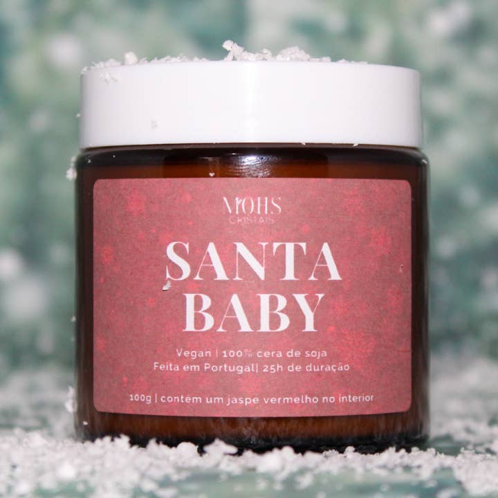 Vela Santa Baby (Edição Limitada de Natal) por atacado de MOHS Cristais