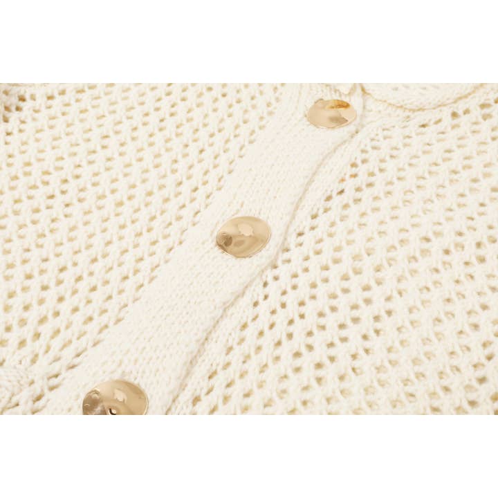 RIVIR - Wholesale Cardigan - Women's - Crochet Knit Cardigan With Pockets.cardigan4