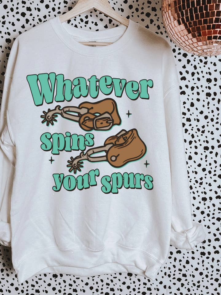 Gunpowder and Glam Boutique - Vente T-shirt sérigraphié – femme - T-shirt ou sweat-shirt Spins Your Spurs2