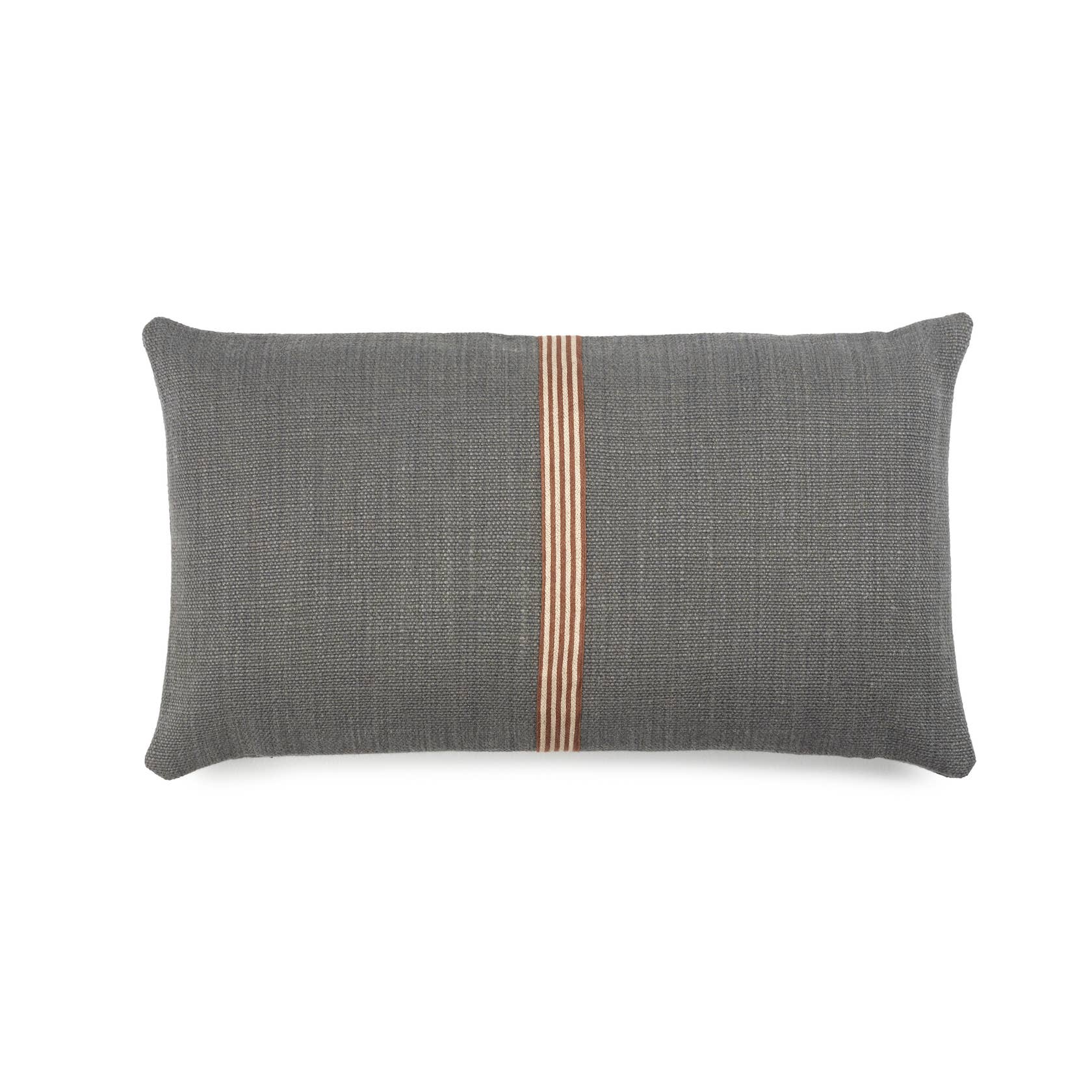 Libeco Home - Wholesale Throw/Decorative Pillow - Jasper Pillow cover Charcoal 40x80cm linen-wool1