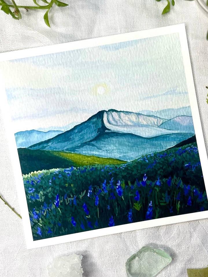 Misty Mountains Print for wholesale by Lilly Carr Art