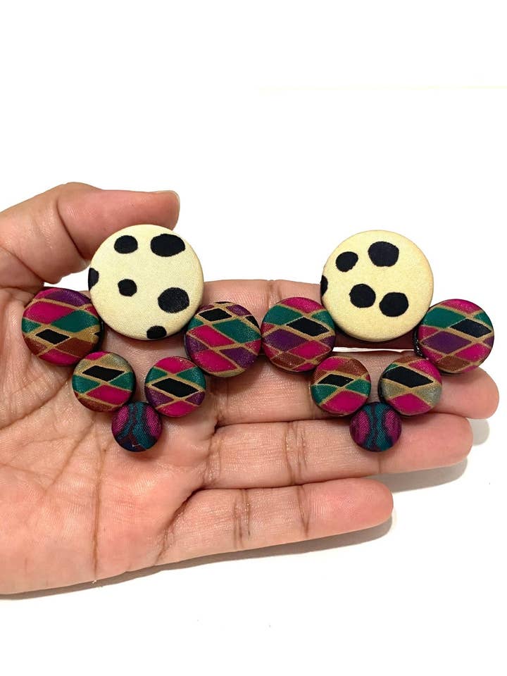 Pfeil-Ohrringe - Harlekin für den Großhandel von Botón de Azúcar