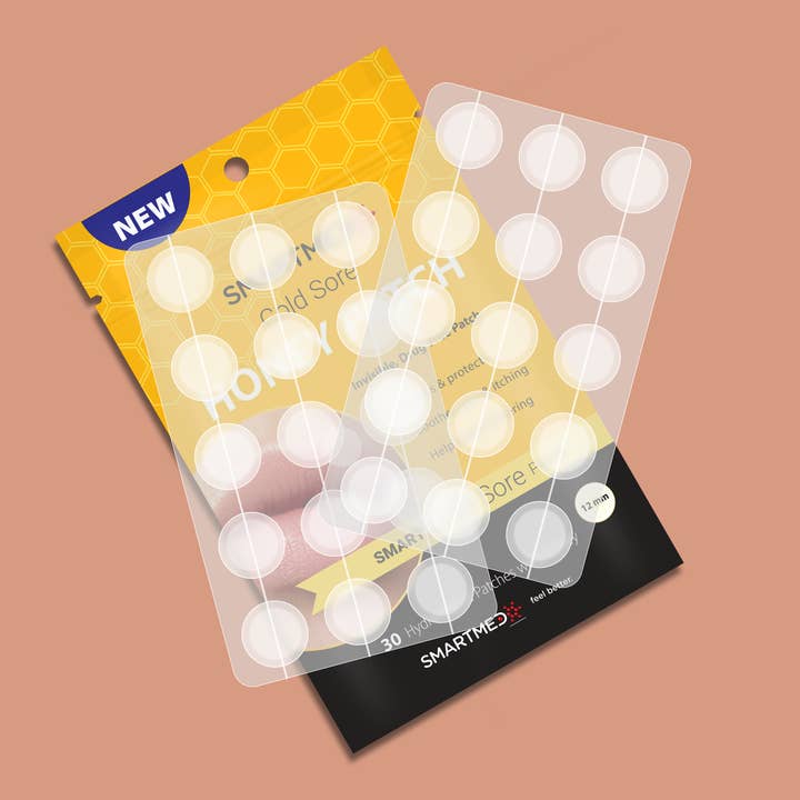 SMARTMED - Wholesale Bandaids/Bandages - Smart Cold Sore Treatment Patch with Honey