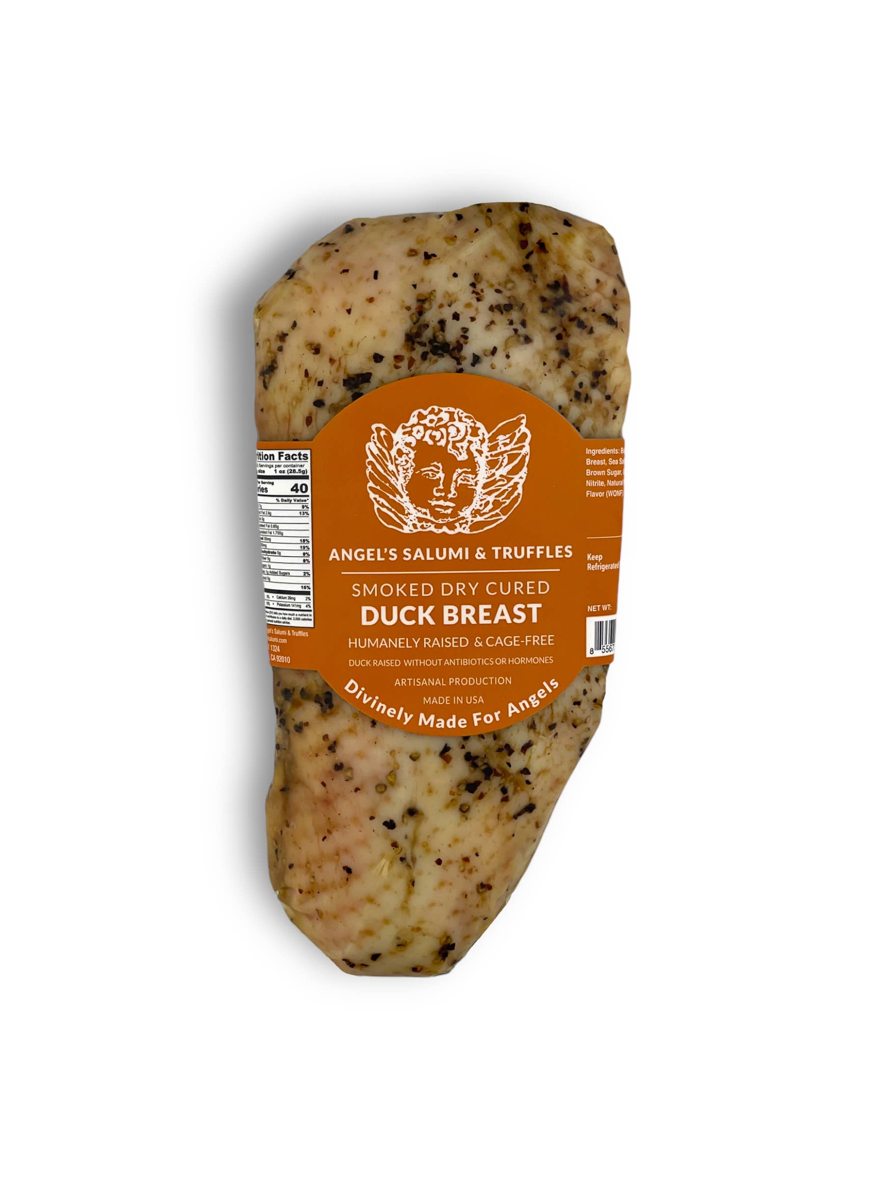 Angel's Salumi & Truffles - Wholesale Pork - Smoked Dry Cured Duck Breast Prosciutto (10.5oz-12oz)0