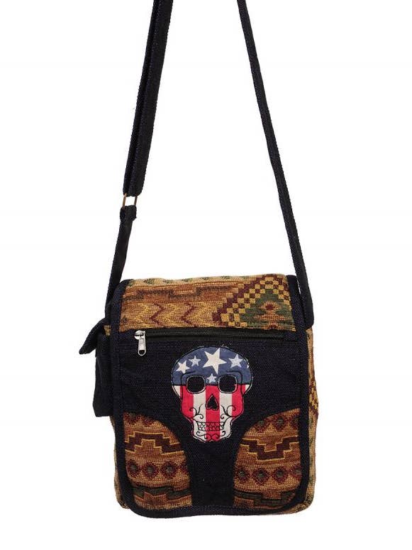Borsa Hippie Boho Bohémien Americana Skull per la vendita all'ingrosso da parte di The Collection Royal / Royal Handicrafts