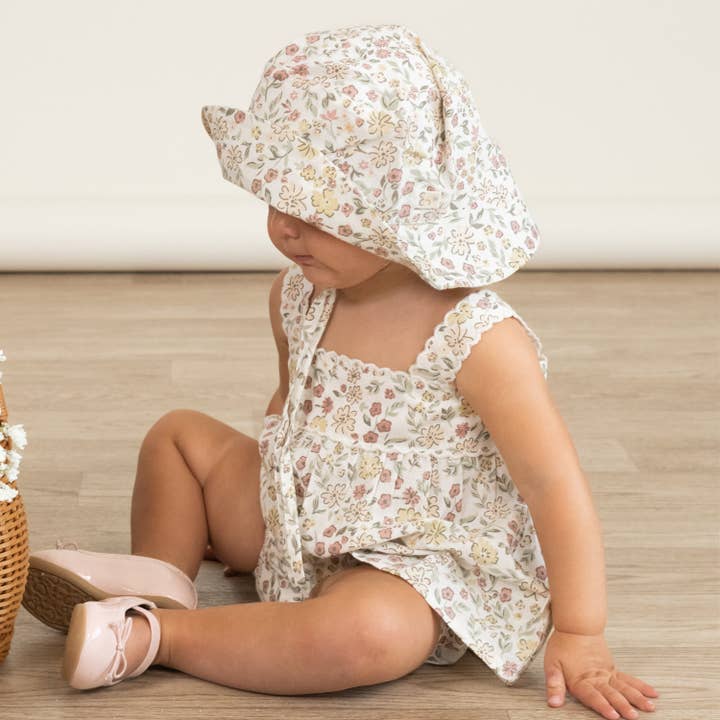 Makemake Organics - Wholesale Clothing Set - Baby - Organic Scalloped Top & Bloomers Set - Wild Meadow2