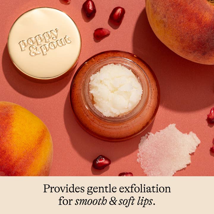 Poppy & Pout - Wholesale Lip Scrub/Polish - Lip Scrub, Pomegranate Peach