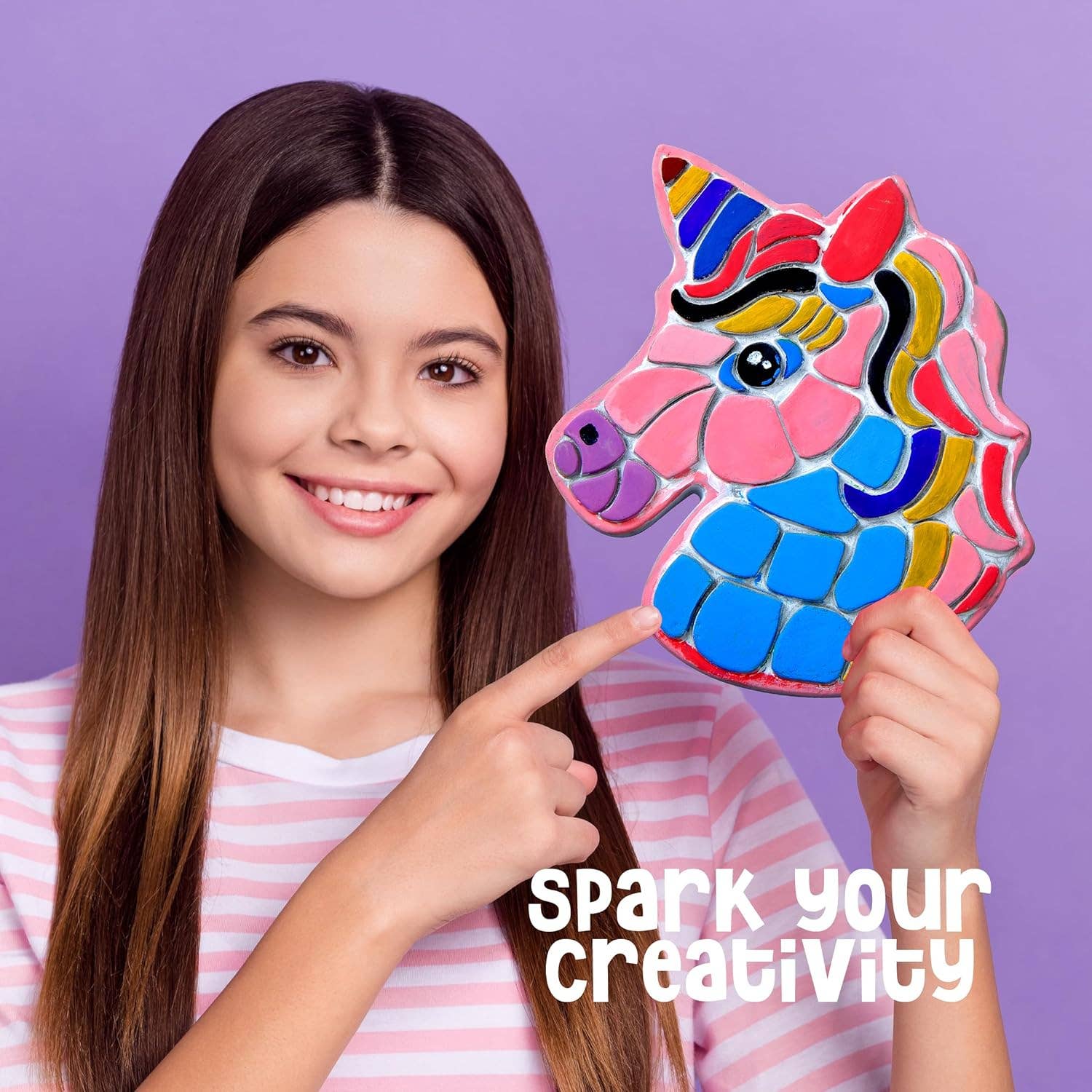 Dan&Darci – wholesale DIY craft kit – Child – Stepping Stone Painting Kit for Kids - Paint 5 Garden Stones6