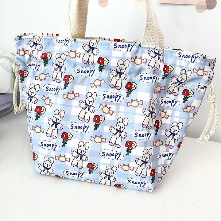 Trendy waterdichte lunchtas met trekkoordsluiting voor wholesale door Halcyon Outfitters®