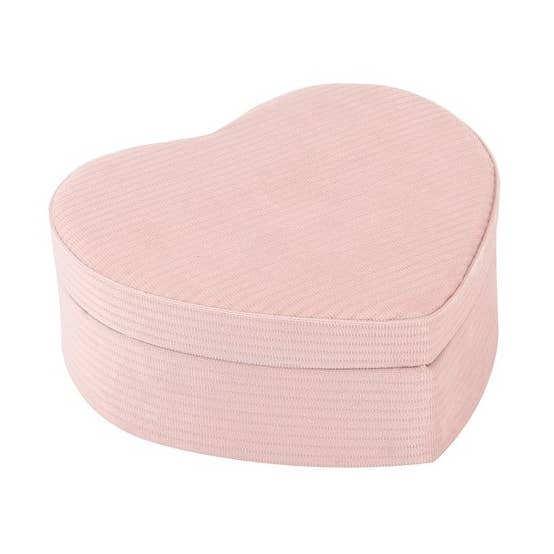 Nima Accessories Inc - Wholesale Jewelry Box/Organizer - Ladies Heart Shaped Pink Jewelry Box1