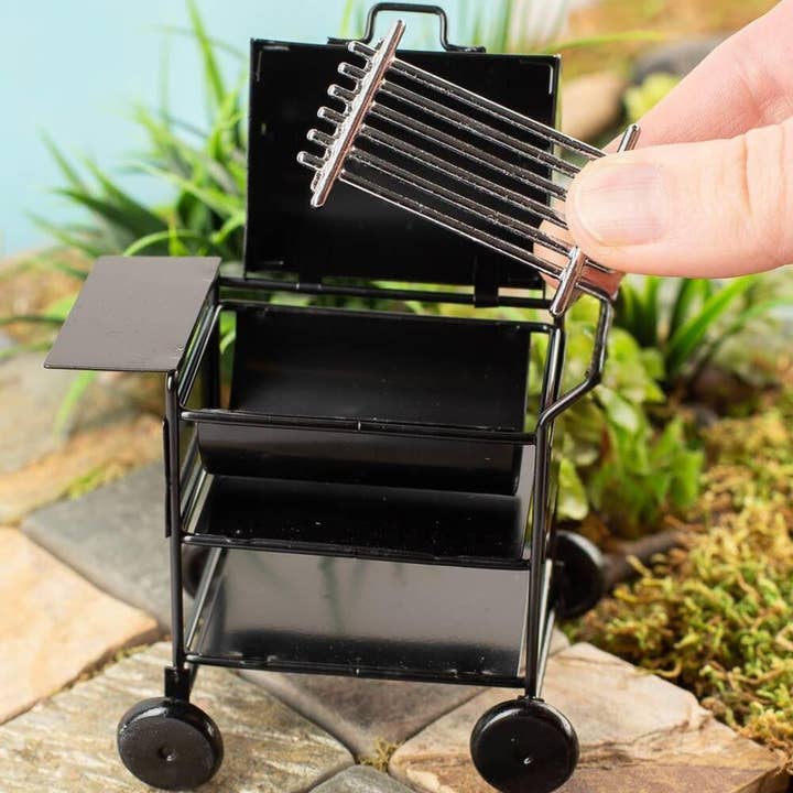 Factory Direct Craft - Wholesale Decorative Tabletop Object - Miniature Black Metal Barbecue Grill 2