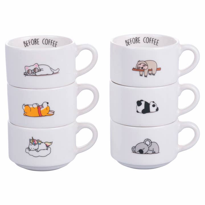 VdE Tivoli 1996 - Wholesale Coffee/Tea Cup - BEFORE AFTER SET 6 PCS COFFEE CUPS 100 ML2