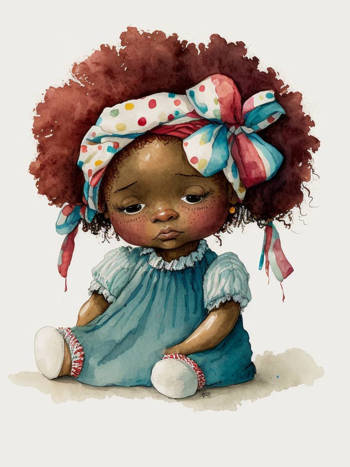 Raggedy Ashanti Kunsttryk #2 for engroshandel hos Blacartistry