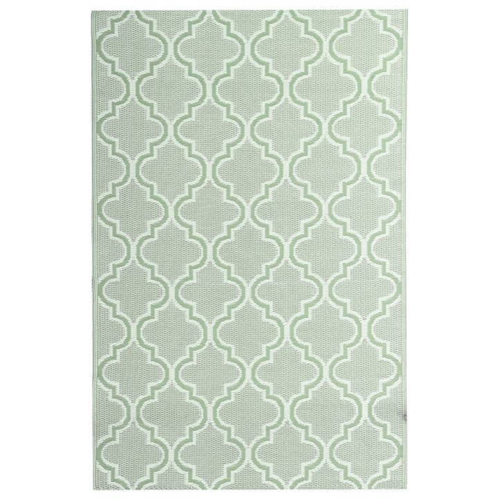 Taksha Quatrefoil Sea Green Outdoor Rugs for wholesale by Masterpiece Collection LLC