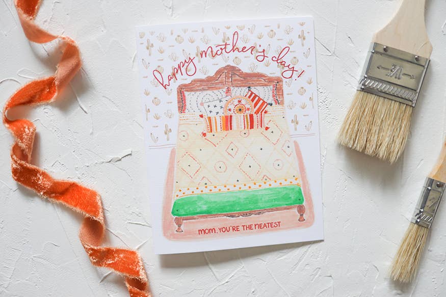 Stephanie Tara Stationery – wholesale Morsdagskort – Grattis på mors dag! Mamma, du är det snyggaste kortet1
