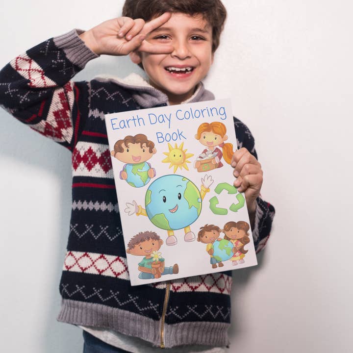 Earth Day Coloring Book for wholesale by Pretty Zen & Company