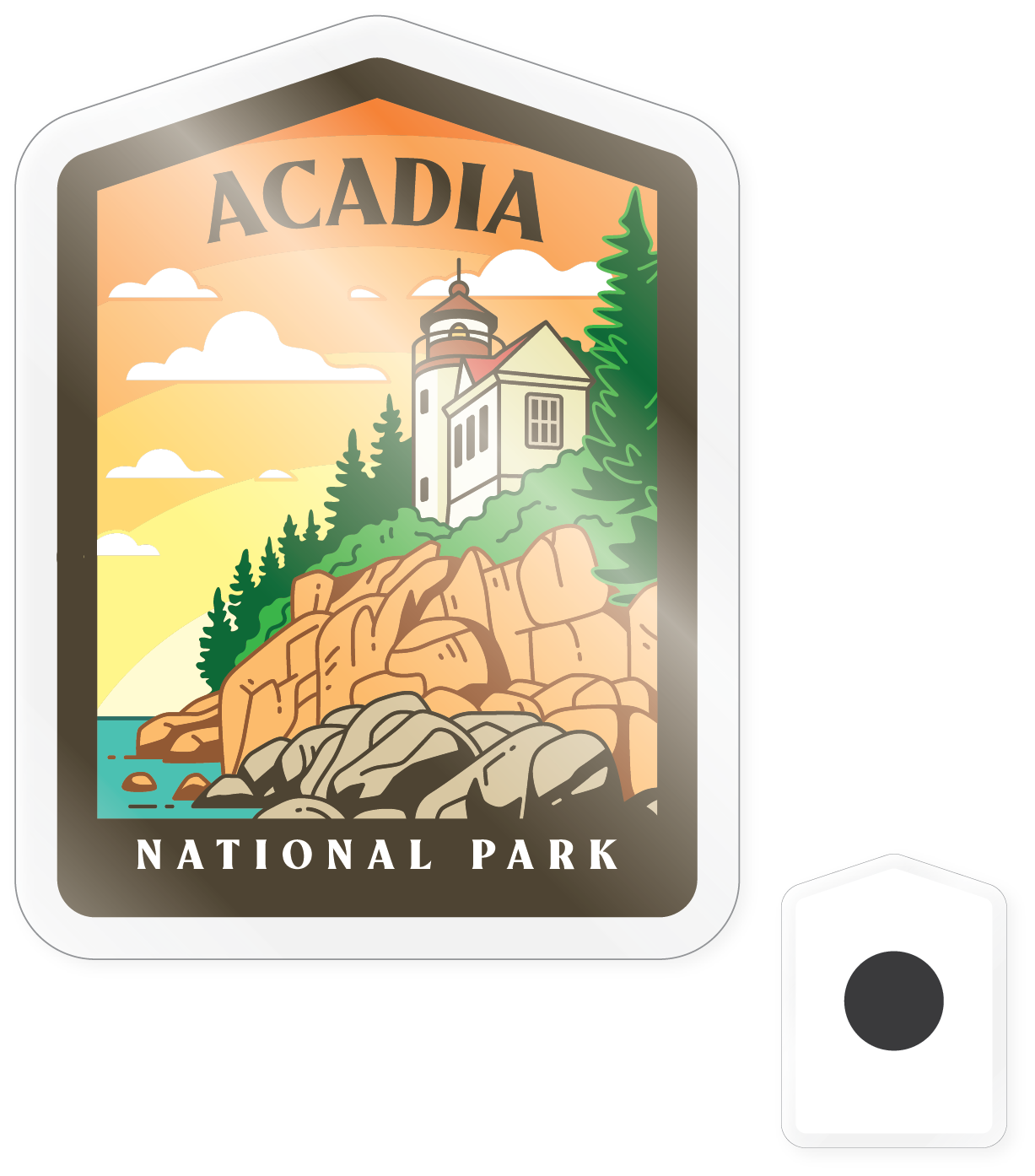 Morris Magnets - Wholesale Magnet - Magnet - Acadia HD Badge0
