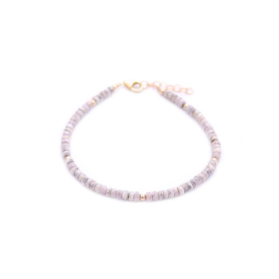 gold & gray - Wholesale Beaded Bracelet - Silverite Layering Bracelet1