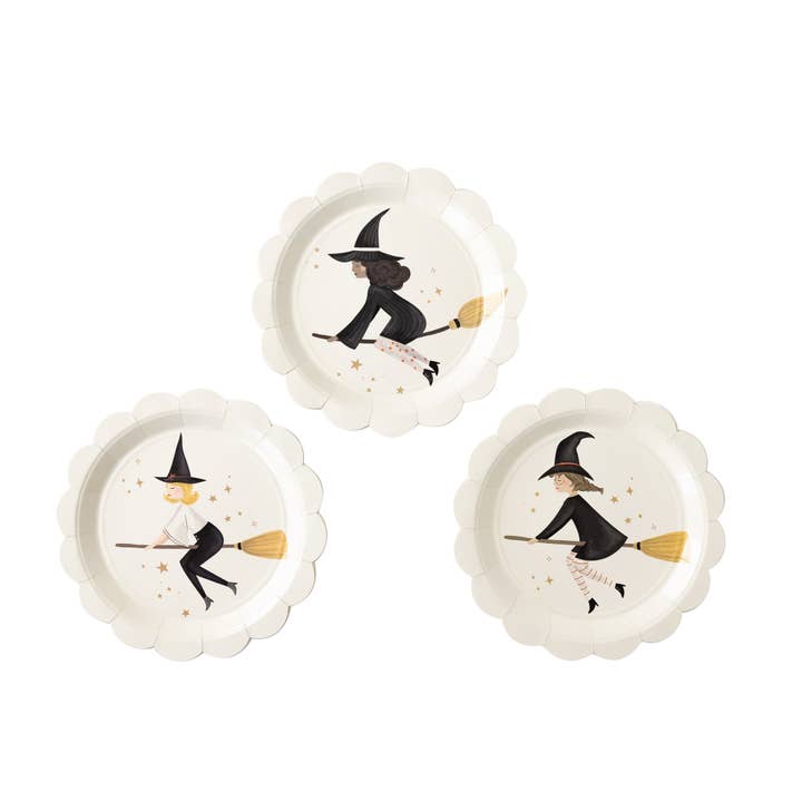 WHH1041 - Witching Hour Witches Paper Plate Set for wholesale by My Mind’s Eye