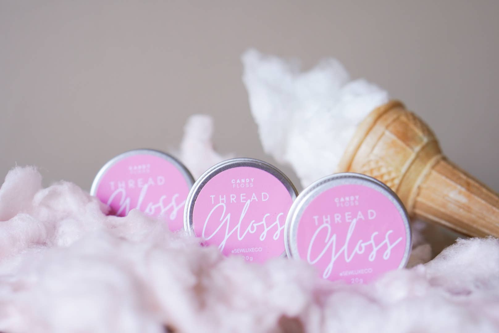 Sew Luxe Co – wholesale Embroidery/cross-stitch supplies – Candy Floss Scented Thread Gloss1