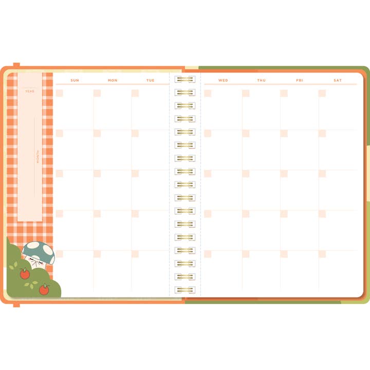 Denik - Wholesale Planner - Smoko Mushroom Garden Hardcover Undated Planner