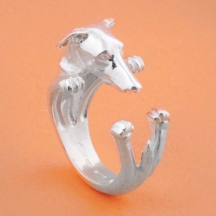 Wolfhound Ring 925 Silver 18 Kt Brons Handgjord Italien för wholesale av Gabbo Design