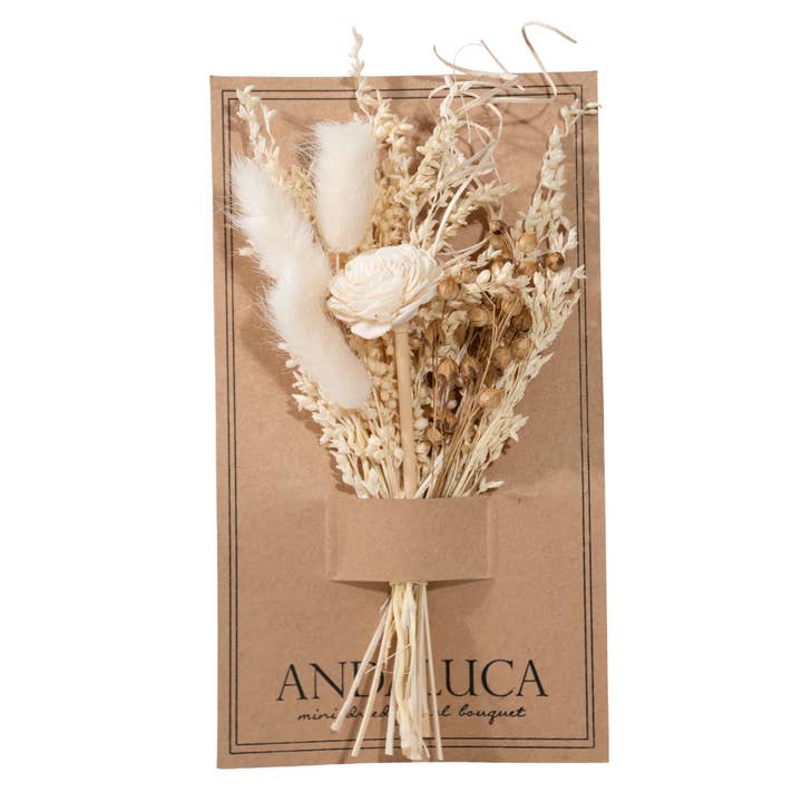 Andaluca - Wholesale Dried/Pressed Flowers - Ivory Wildflower Mini Bouquet #141
