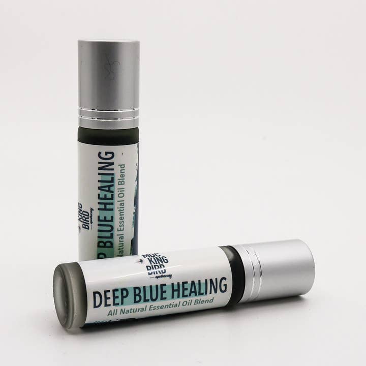 Deep Blue Healing Pure Relaxation Ätherischer Öl-Roll-On | Immortelle & Blaue Kamille Luxus-Komfort-Mischung für den Großhandel von Mockingbird Apothecary