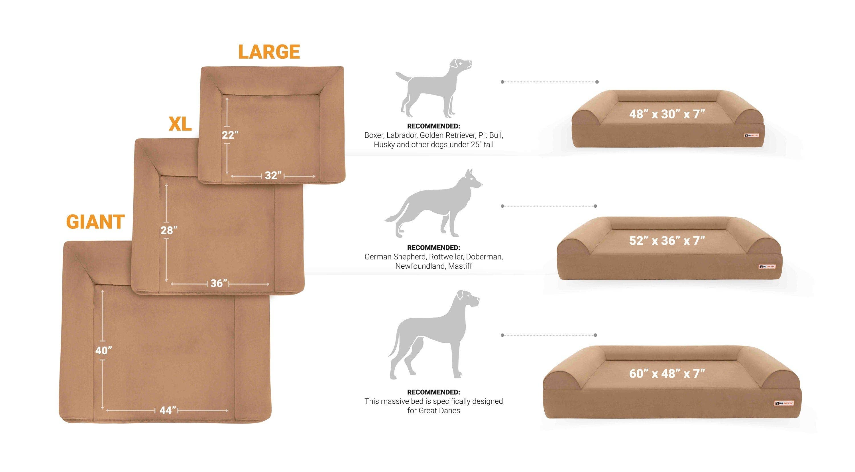 Barker Beds - Vente Panier – chien - Lit orthopédique pour chien 7" - Édition canapé4