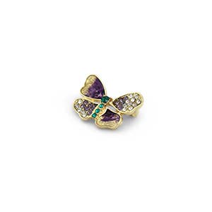 Broche Glitter Butterfly por atacado de Sansira Jewelry