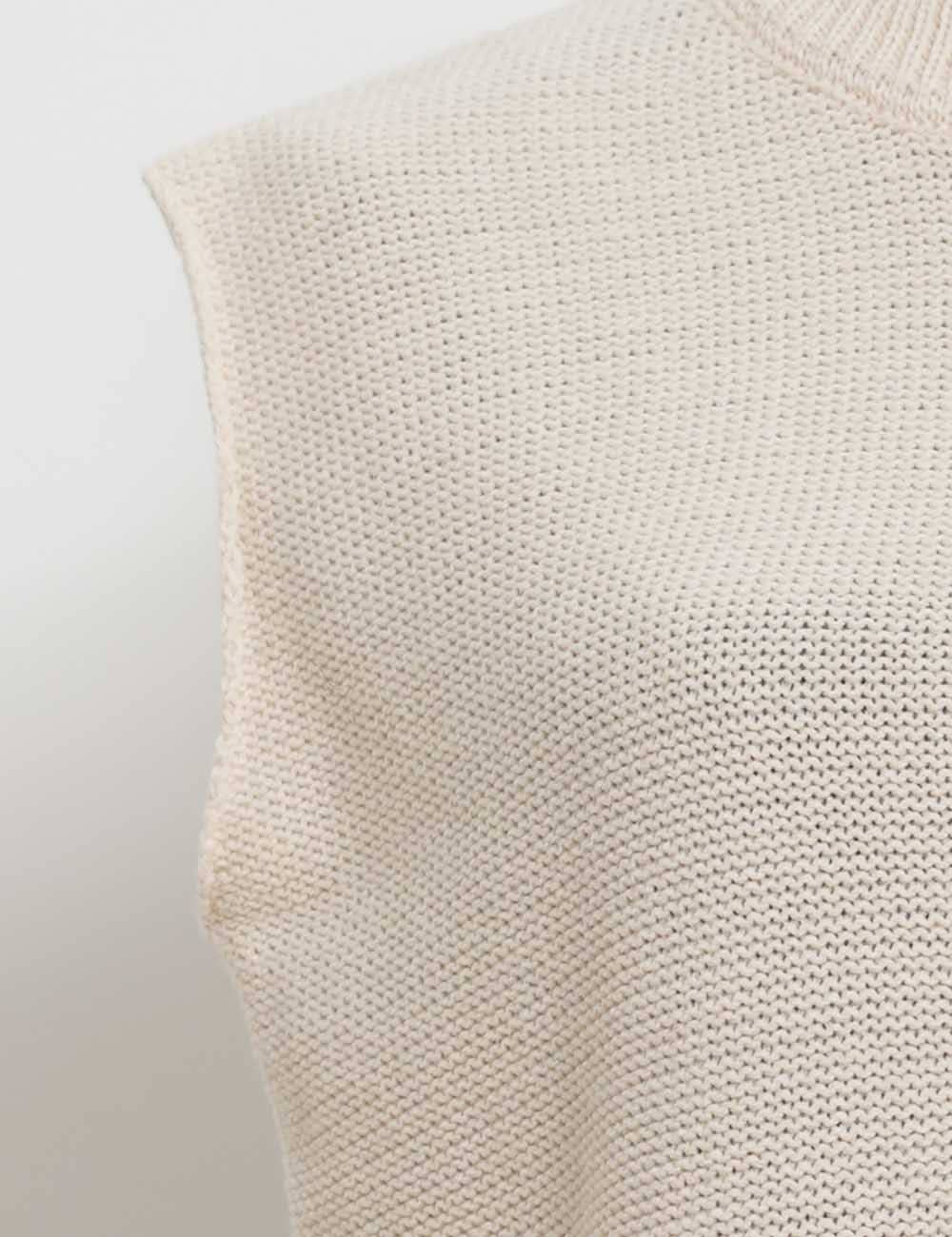 Sweetkama - Wholesale Sweater Vest - Women's - Knit Solid Color Sleeveless Round Neck Sweater Vest YL230015