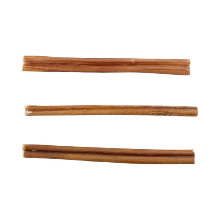 Jojo Modern Pets - Wholesale Pet Treats - Dog - Natural Beef Bully Stick Dog Treats - 6" Thin (25/Bag)