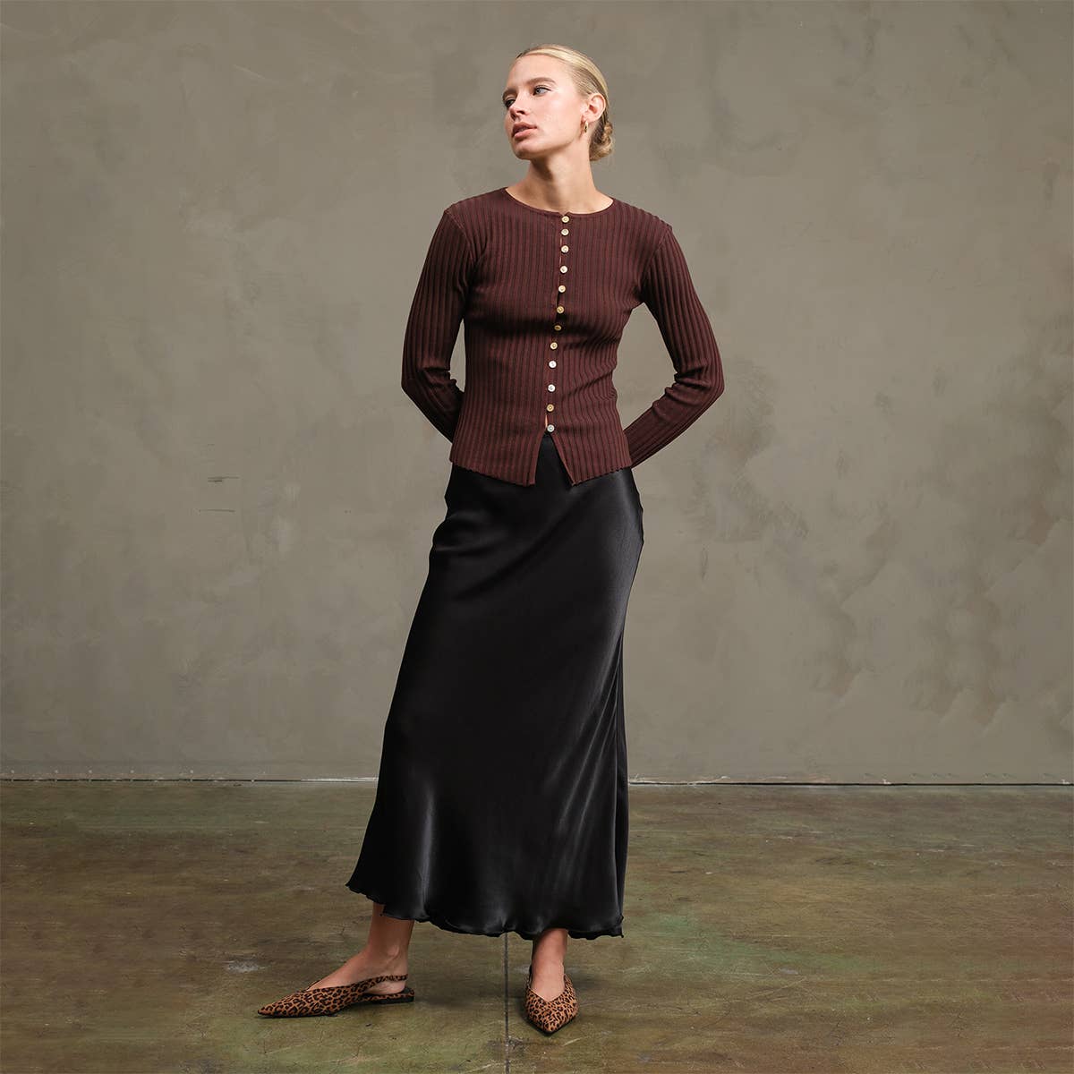 RAISONNEL - Wholesale Skirt - Women's - Satin Slip Skirt - RS104929