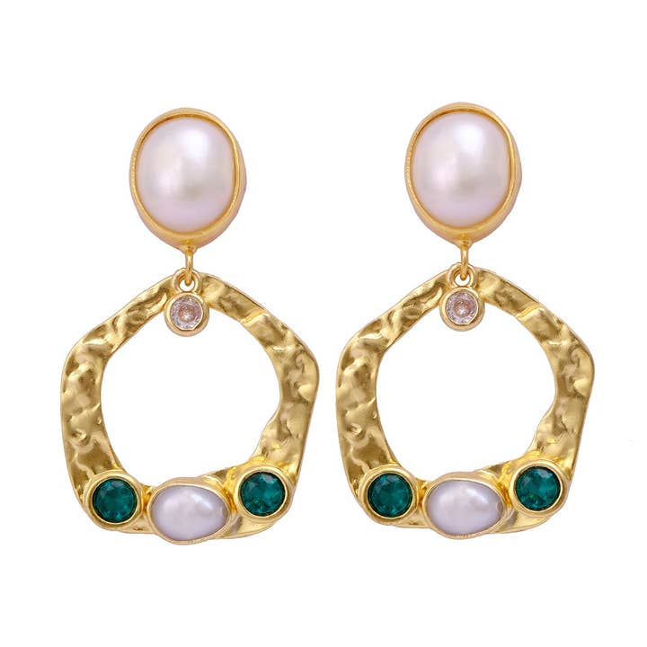 Moonlit Lagoon Earrings for wholesale by Seher Sf