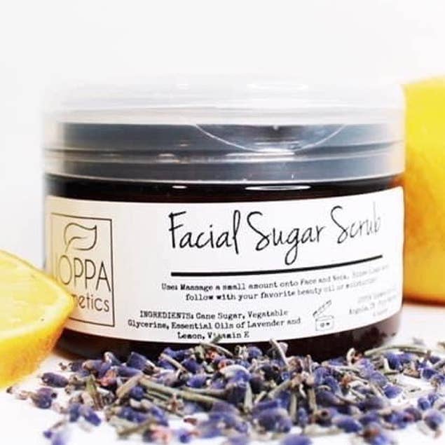 Lemon and Lavender Facial Scrub for wholesale by JOPPA Cosmetics LLC
