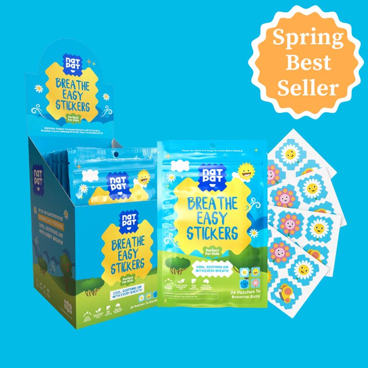 NATPAT - Wholesale Sticker - Kids & Baby - NATPAT Breathe Easy Stickers - Congestion Relief