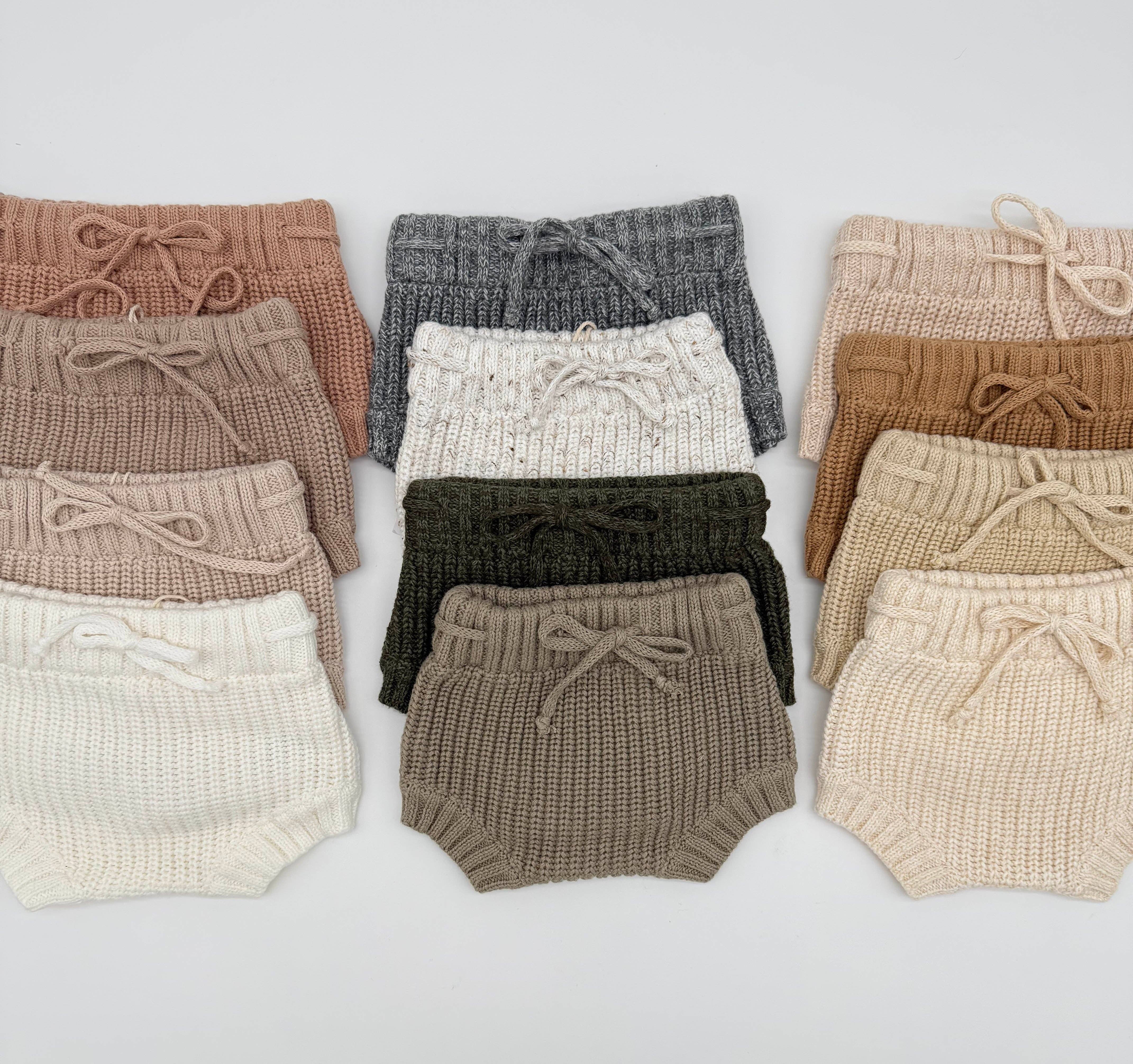 OLIVE & CRADLE - Wholesale Underwear/Diaper Cover - Baby - Chunky Knit Ribbed Bloomer9