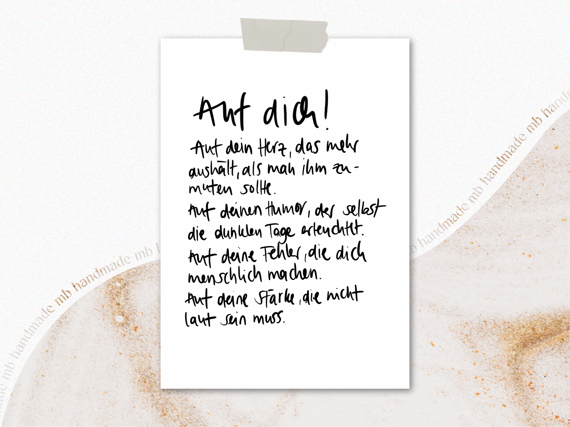 mb handmade - Vente Cartes de déclaration d'amour - À toi !1