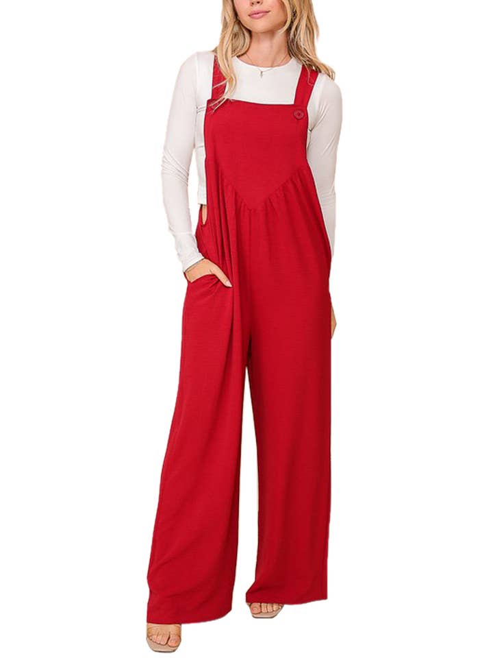 Vanilla Monkey - Wholesale Jumpsuit - Women's - Effortless Chic Wide-Leg Jumpsuit