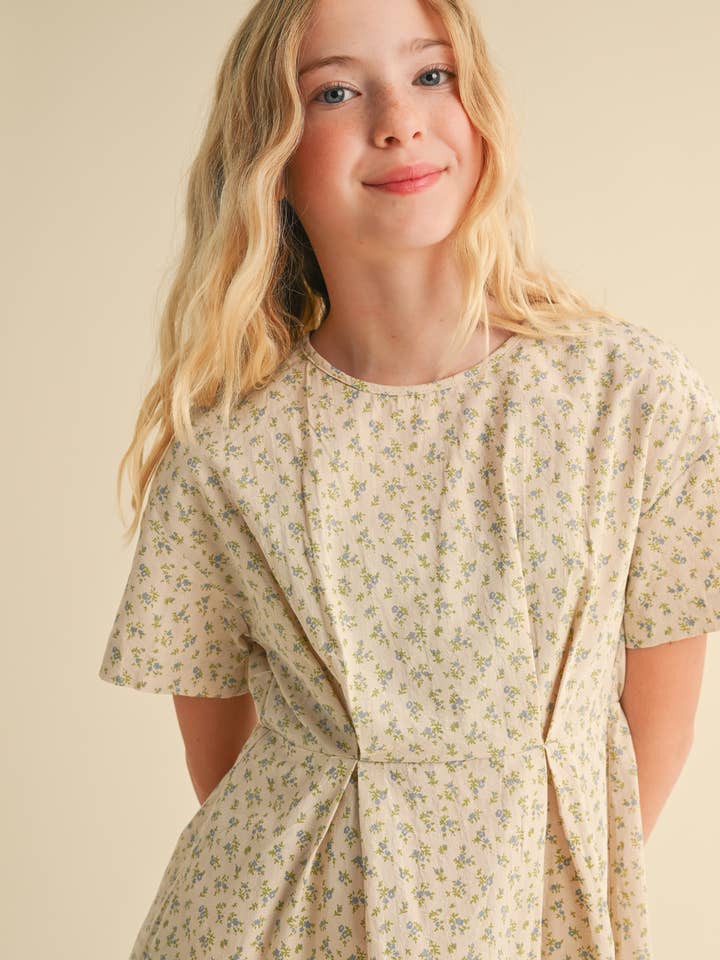 heart and arrow - Wholesale Dress - Kids - TWEEN GIRLS KIDS DROP SHOULDER S/S MINI DRESS (7/14)2