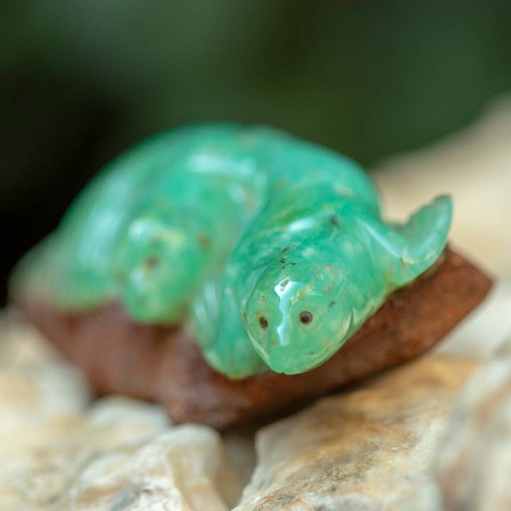 Krysopras Statuer Seal Figur V for engroshandel hos Asian Ethnic Art