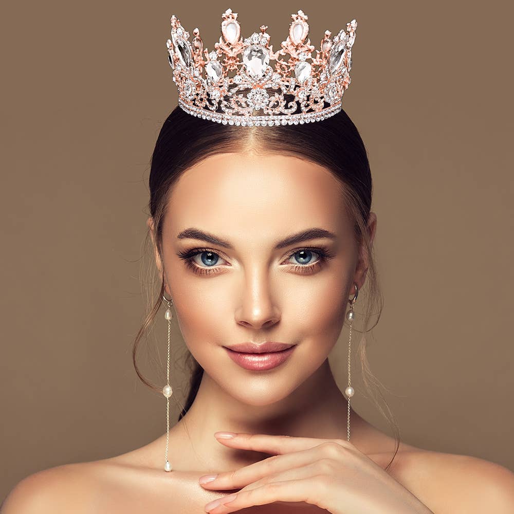 Sensibling Corp. - Wholesale Tiara - Women's - Glass Crystal Pageant Queen Tiara5